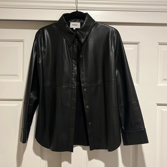 Nanushka Tops - Nanushka faux leather shirt
